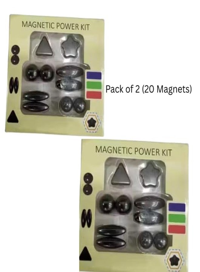 PANCIKAA Magnetic Toys - 20-Piece Small Shape Magnets for Fun Play | Creative Indoor Game | Durable Magnetic Playset - Image 2